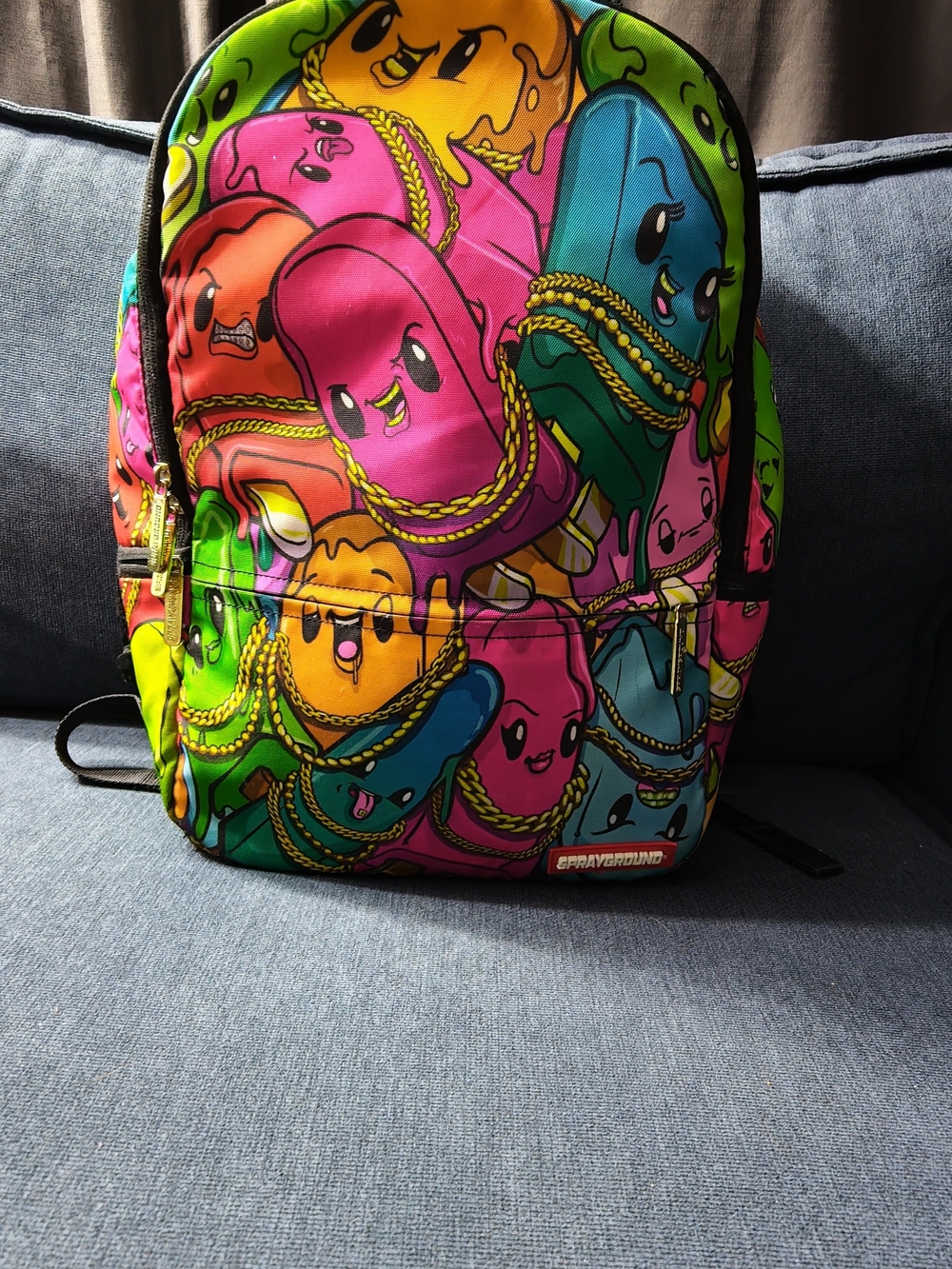 Sprayground Neon Dripping Pops Backpack in Pink, Green, Blue, Yellow, Orange